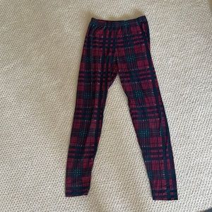 Plaid leggings